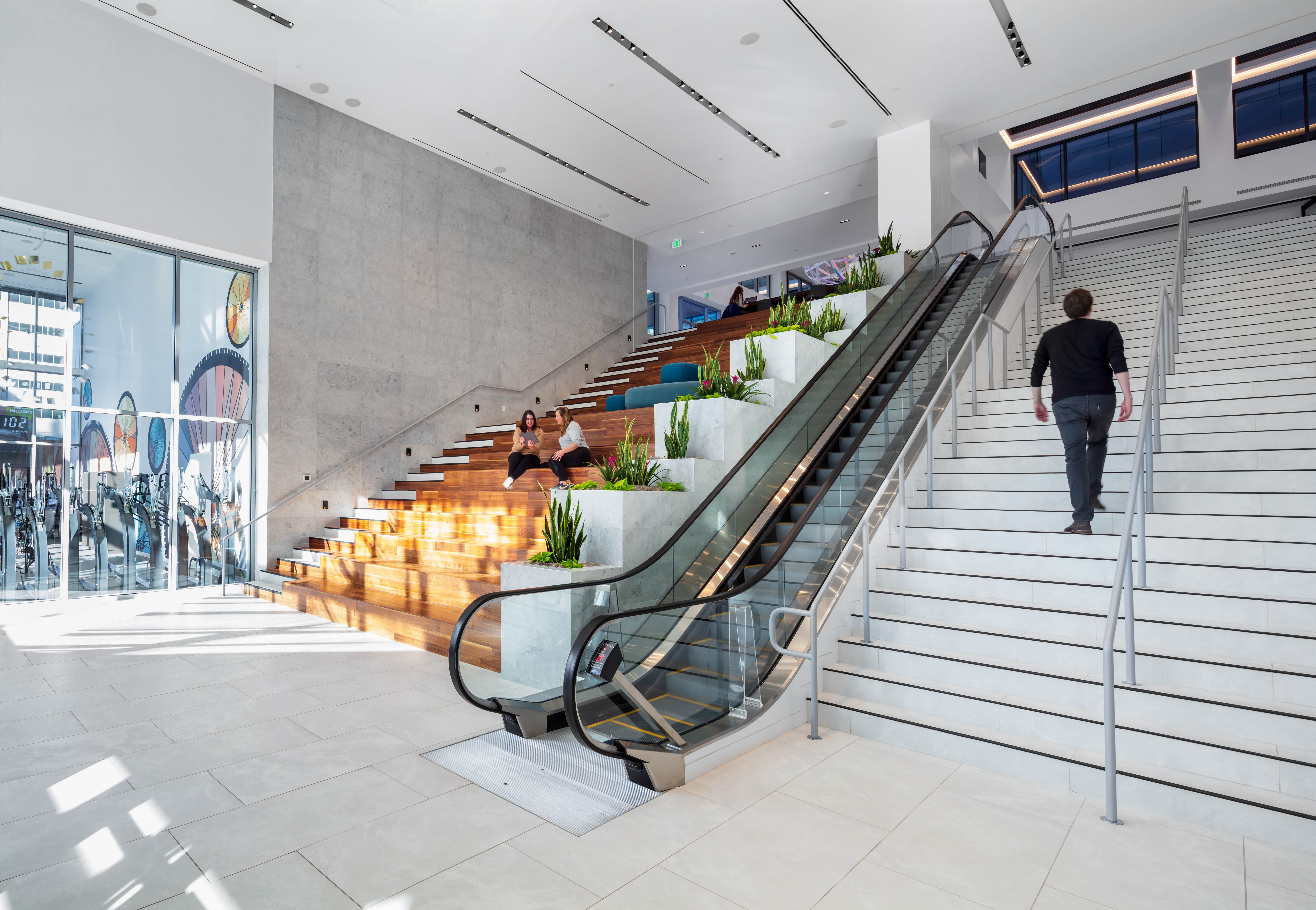 stairs, lobby